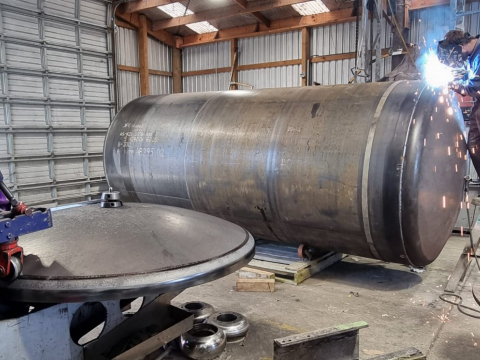 6mm thick mild steel tank dome and cylinder