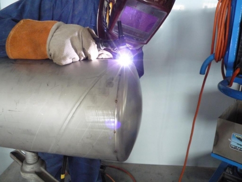 Super Shielded TIG welding dome end cap
